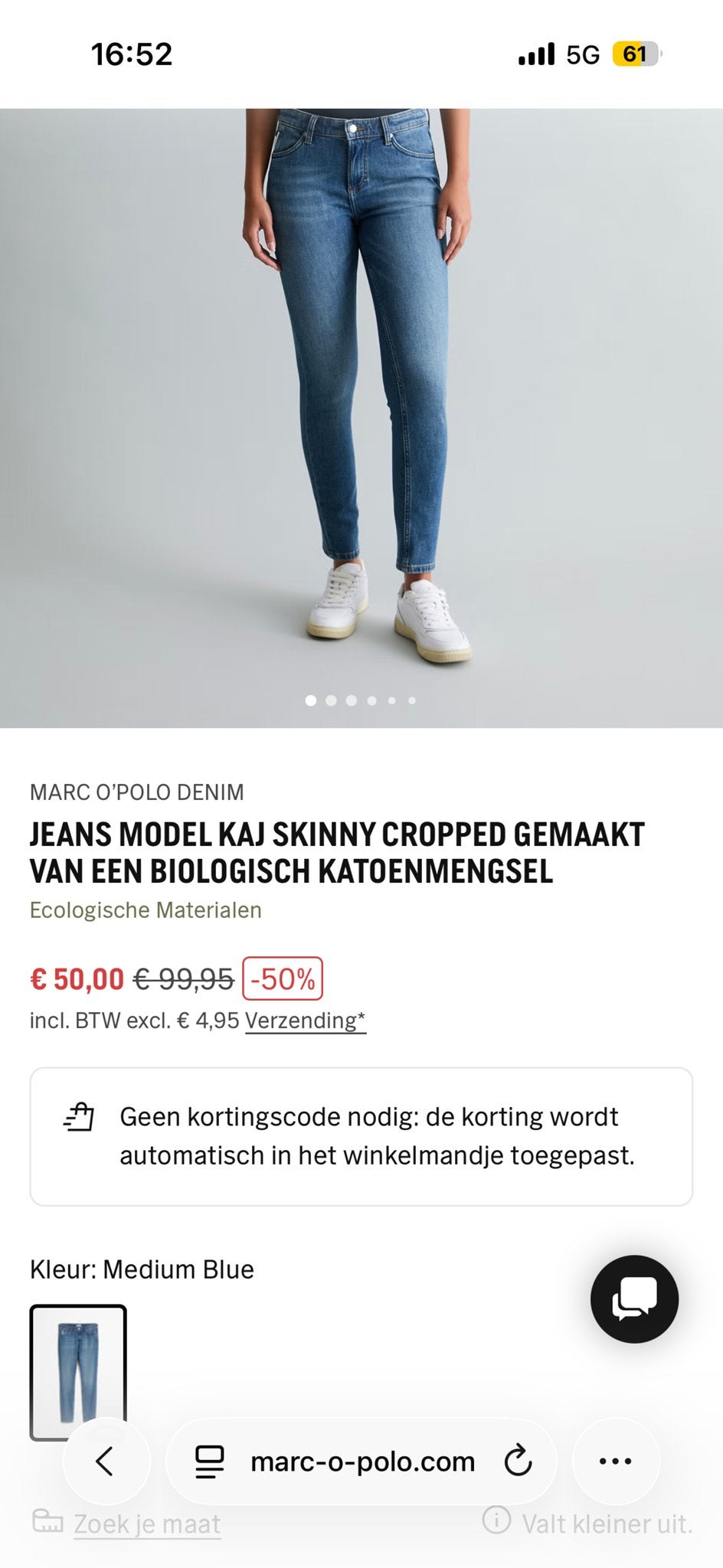 BIEDEN!!! Marc O'Polo Skara Jeans W28 L32 met kaartjes, Ophalen of Verzenden, Nieuw, Blauw, W28 - W29 (confectie 36)