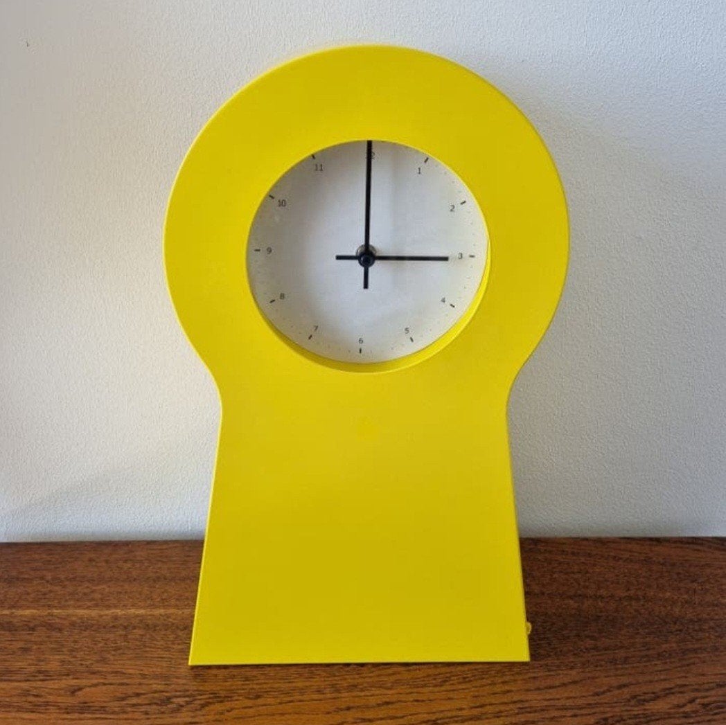Vintage gele ikea ps klok Thomas Eriksson, Ophalen of Verzenden, Staande klok