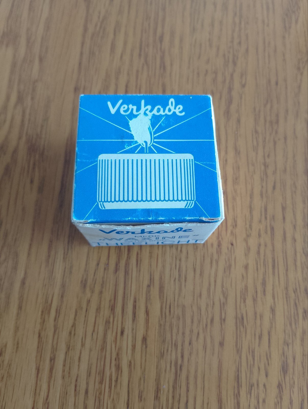 Verkade Waxine Theelichtje met Doosje en Gebruiksaanw, Antiek en Kunst, Ophalen