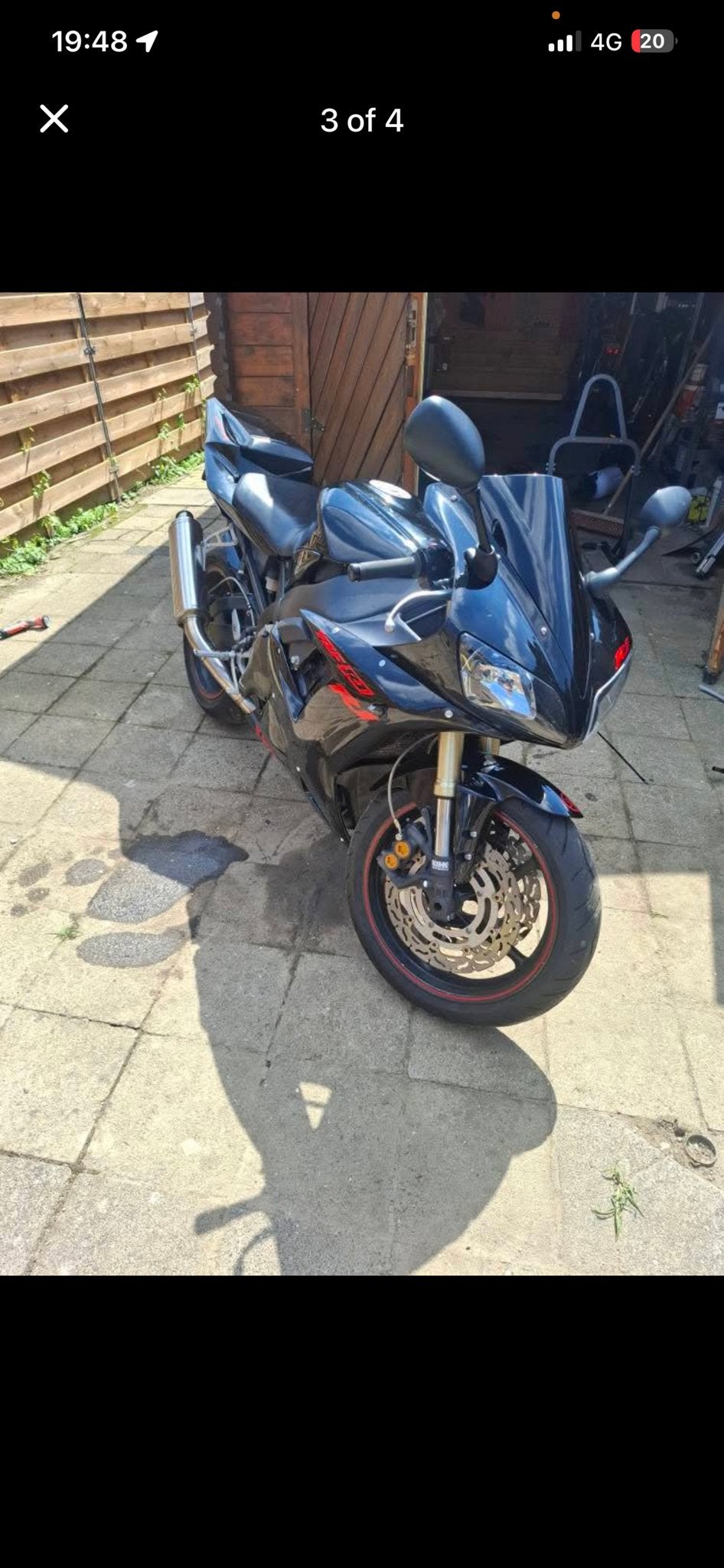 Yamaha R1 2003 - Motor defect (opknapper/onderdelen), 4 cilinders, Gebruikt, Super Sport, Particulier