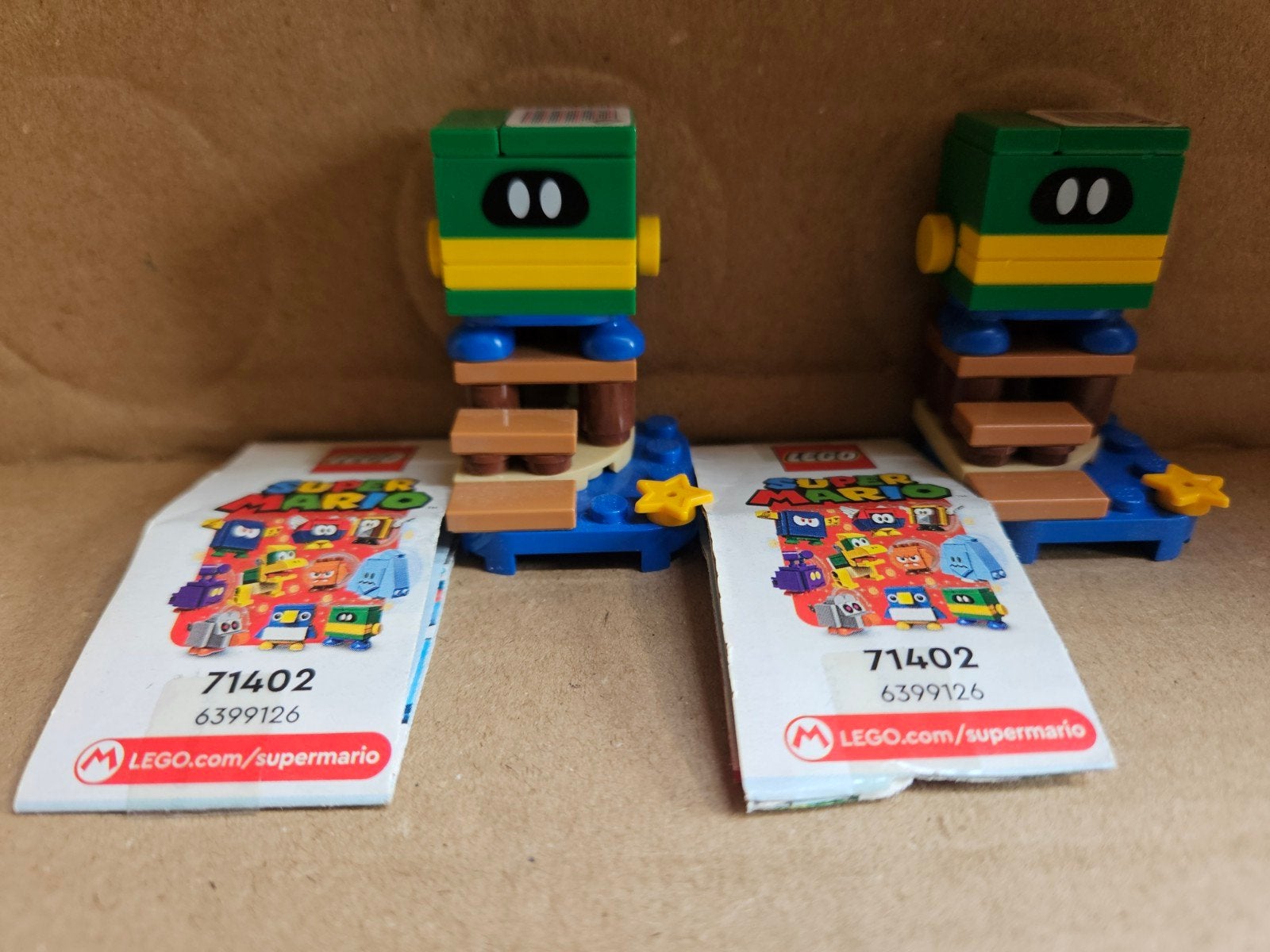 2x LEGO Super Mario: Thwomp Drop uit set 71402, Gebruikt, Lego, Ophalen of Verzenden, Losse stenen