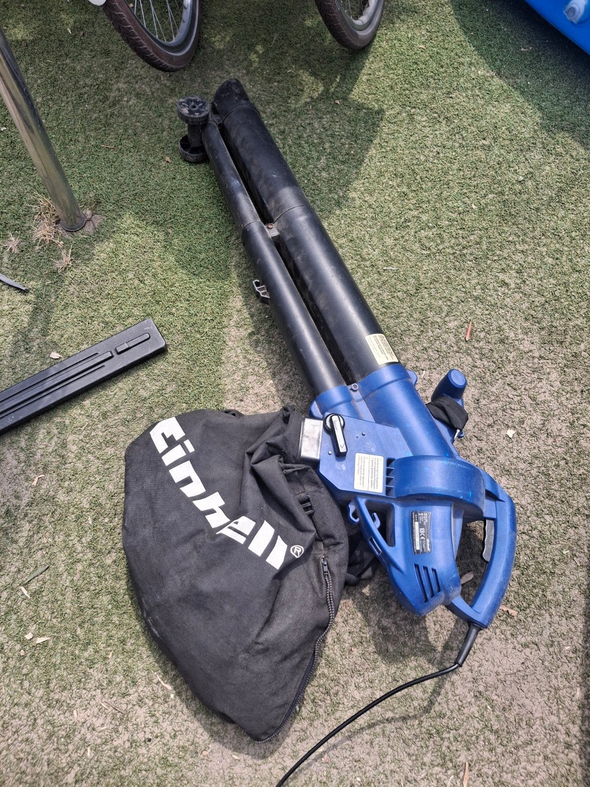 Einhell Elektrische Bladblazer met Zuigfunctie en Opvangzak, Ophalen, Gebruikt, Met opvangzak, Handgedragen