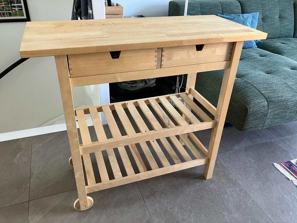 IKEA Keukentrolley / Serveerwagen van hout, Gebruikt, Hout, IKEA, Keukentrolley