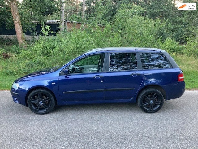 Fiat Stilo Multi Wagon 1.6-16V Active Plus, Auto's, 1596 cc, Stof, Gebruikt, Blauw
