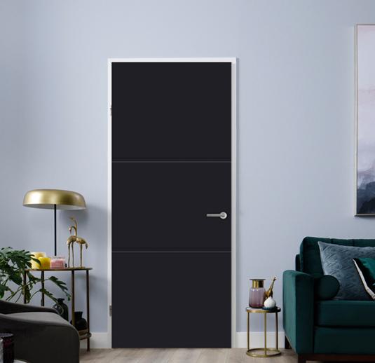 1 Nova design NDB951 diep zwart binnendeur ( NIEUW), Ophalen, 80 tot 100 cm, Binnendeur, Nieuw