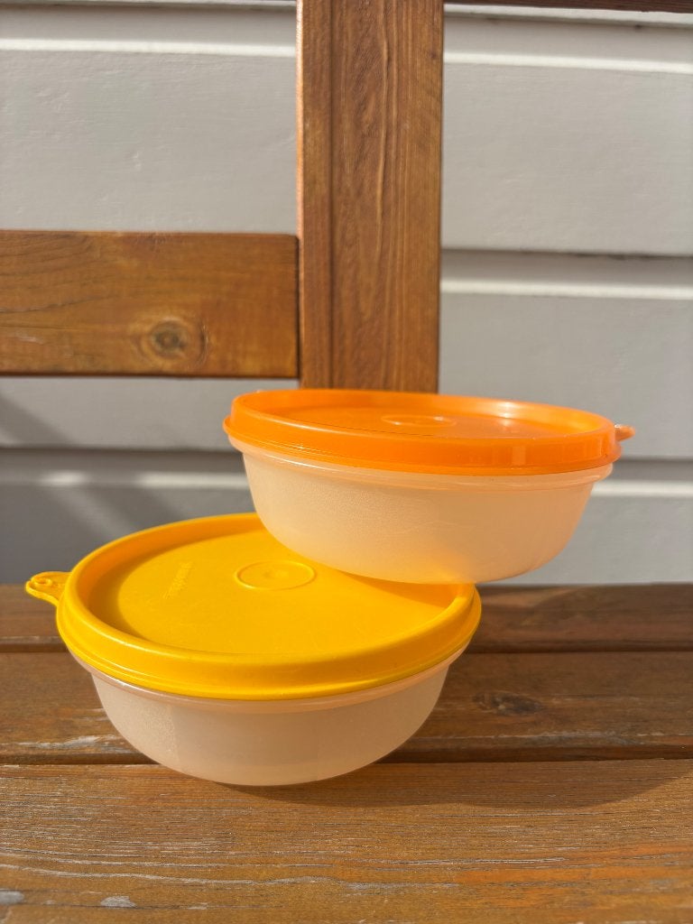 2x Tupperware kommetje / bakje / schaaltje 300 ML | per stuk, Huis en Inrichting, Keuken | Tupperware, Ophalen of Verzenden, Oranje