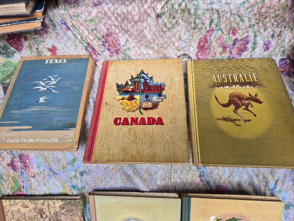 Nostalgisch plaatjesalbum uit Douwe Egberts serie, 6 stuks, Boeken, Natuur, Gelezen, Bloemen, Planten en Bomen, Ophalen