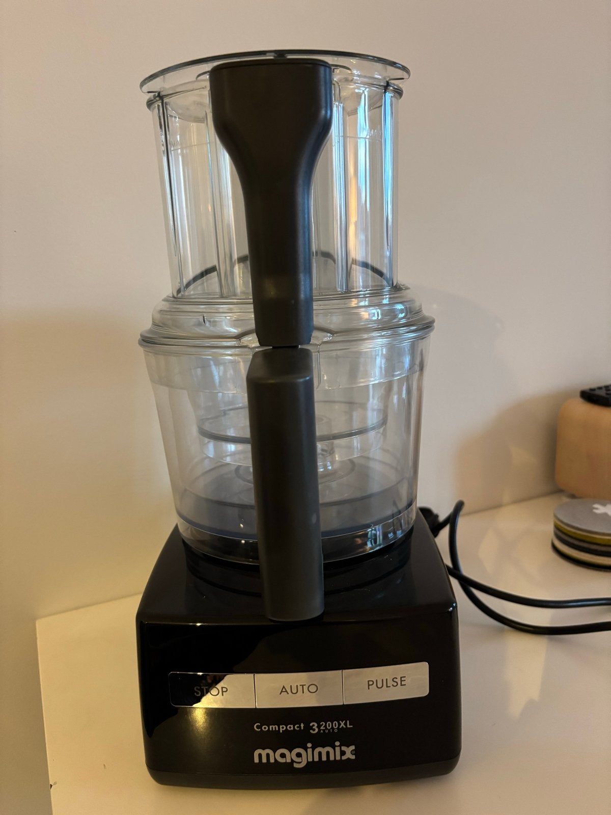 Magimix 3200XL Compact Foodprocessor Zwart, Ophalen, Gebruikt, 3 snelheden of meer, 2 tot 3 liter
