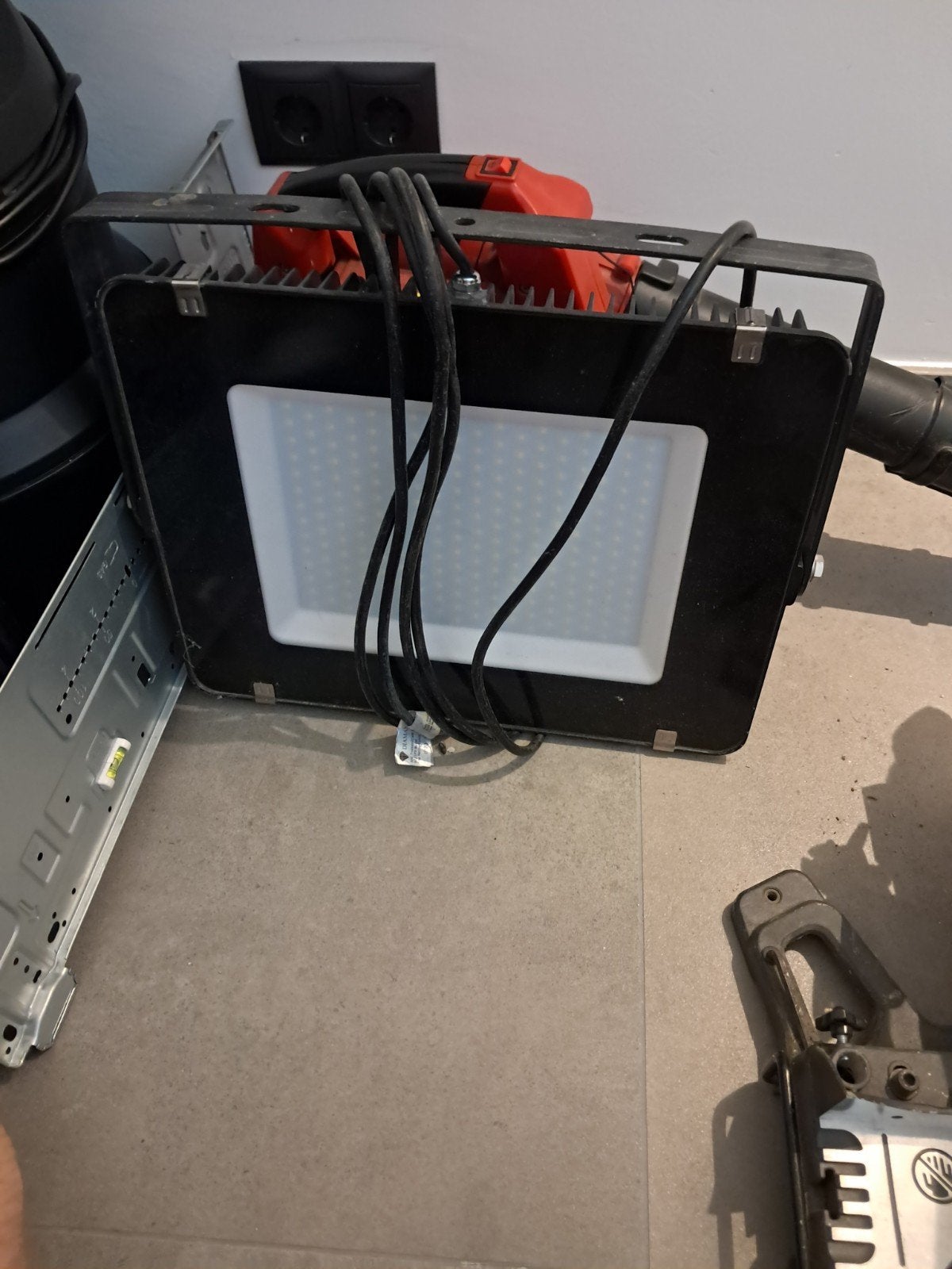 Diamant LED Bouwlamp 250W - Krachtige Werkverlichting, Ophalen, Gebruikt, 200 tot 500 watt, Lamp met armatuur