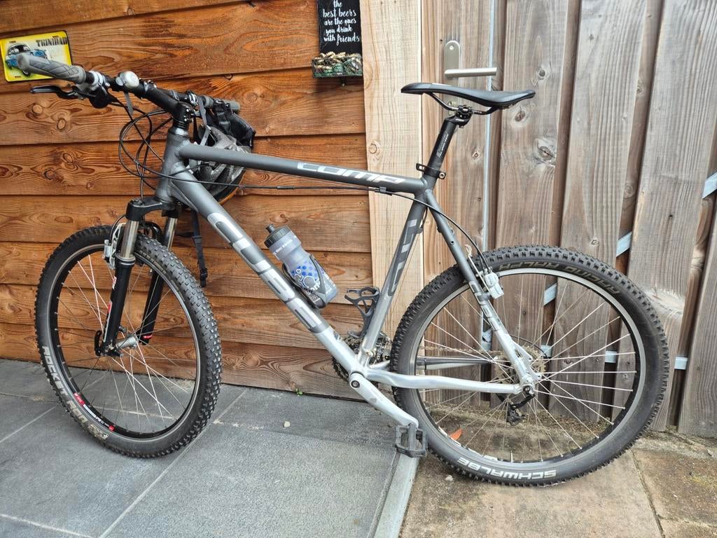 Grijze Mountainbike - Goede Staat, Gebruikt, Hardtail, Heren, Schijfrem