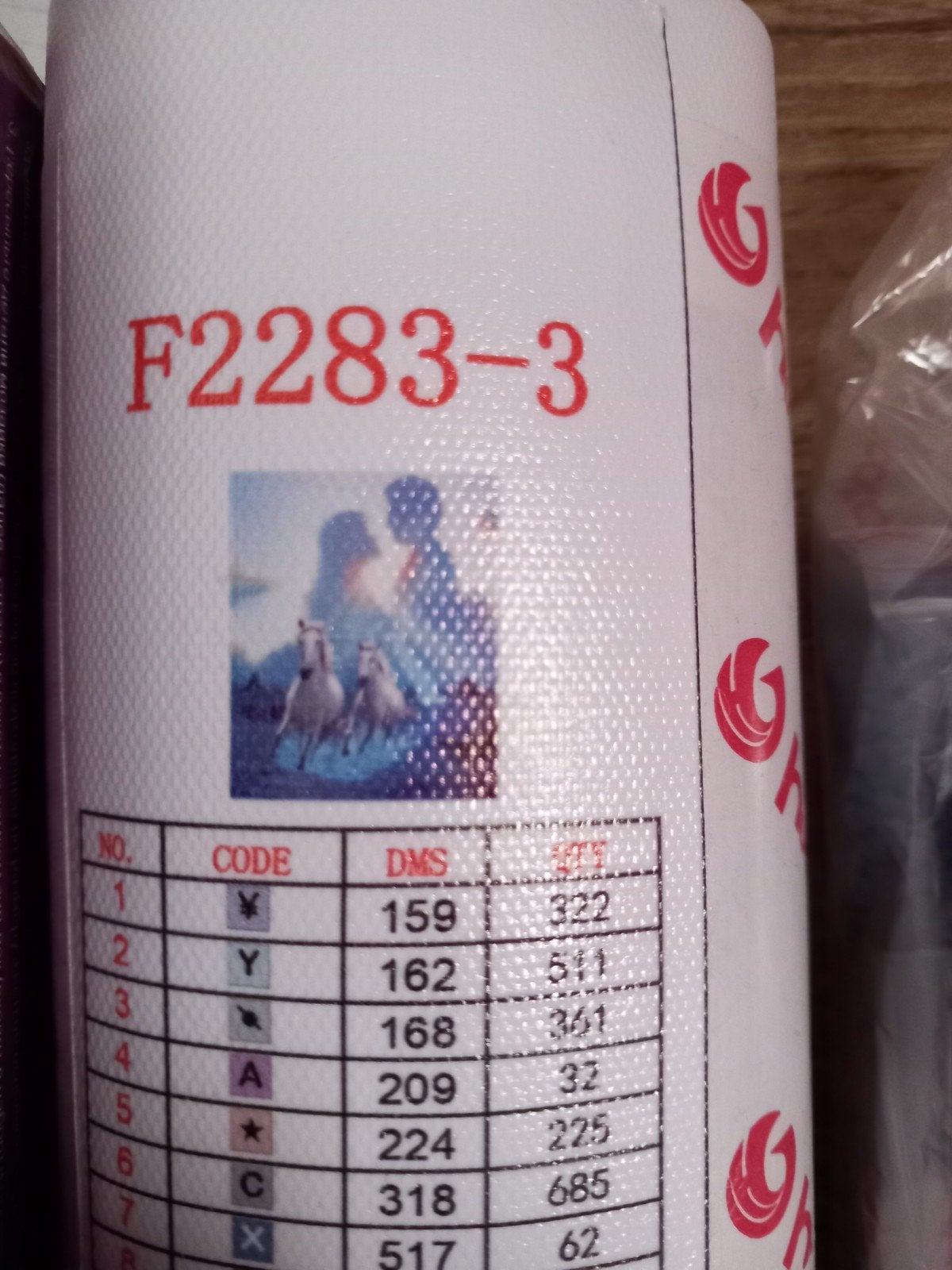 Diamond Painting Kit - Vierkante Diamantjes - romance+Paarde, Nieuw, Meerkleurig, Ophalen of Verzenden, Kunststof