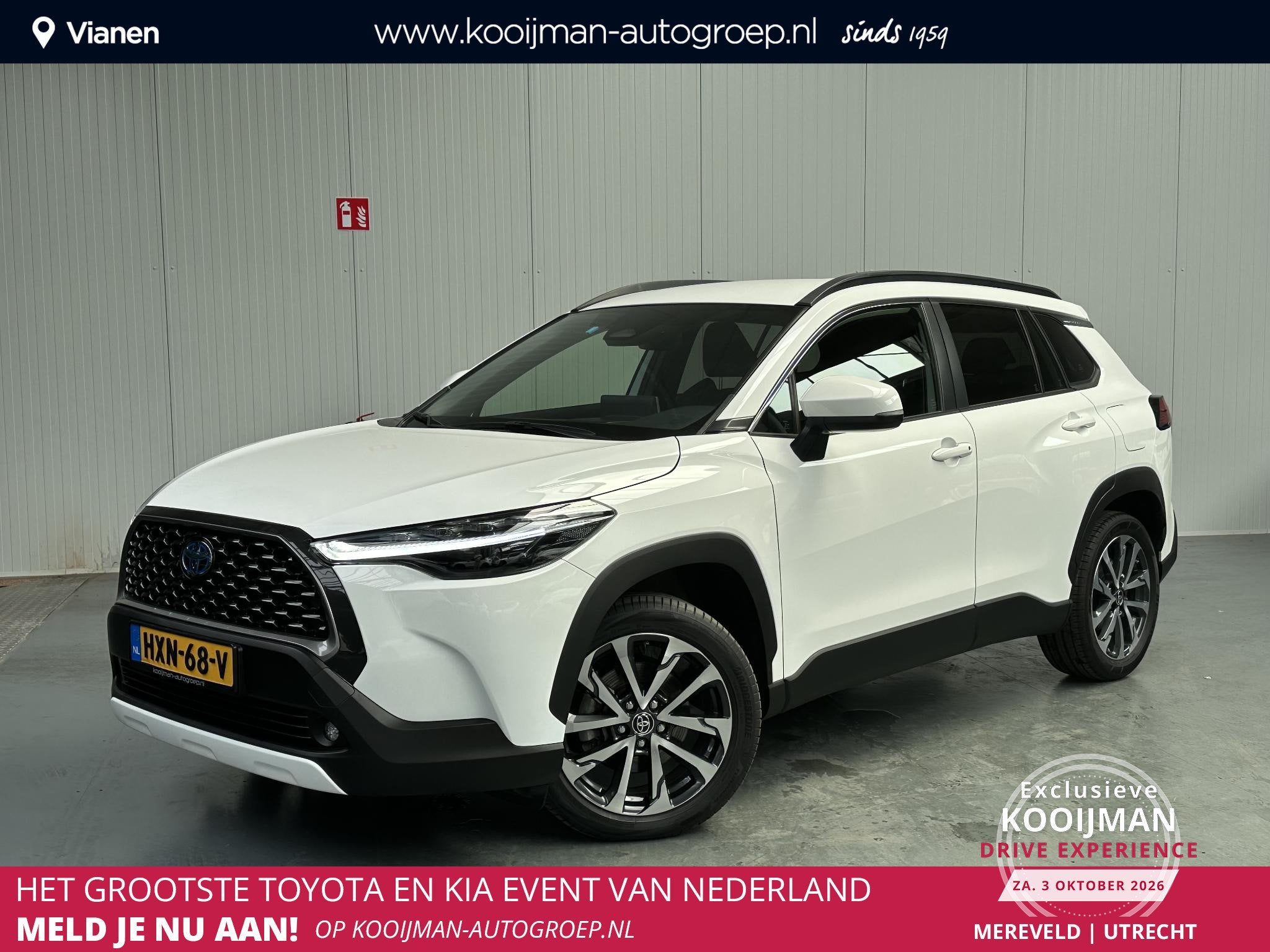 Toyota Corolla Cross Hybrid 140 Dynamic edition Parkeersenso, Auto's, Dealer onderhouden, Stof, Gebruikt, 4 cilinders