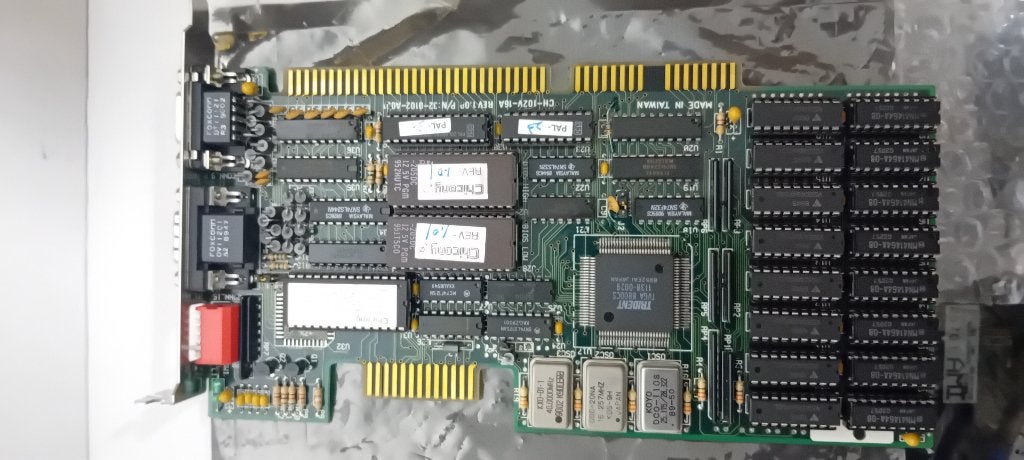 Vintage Chicony CH-102V-16A ISA VGA(Trident 8800CS)512KB, Computers en Software, Ophalen of Verzenden