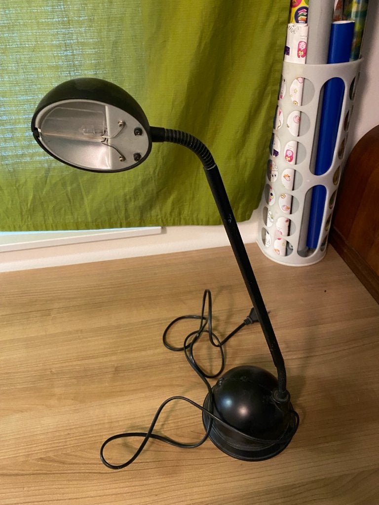 Bureaulamp zwart, Inclusief lichtbron, Bureaulamp, Overige merken, Zwart