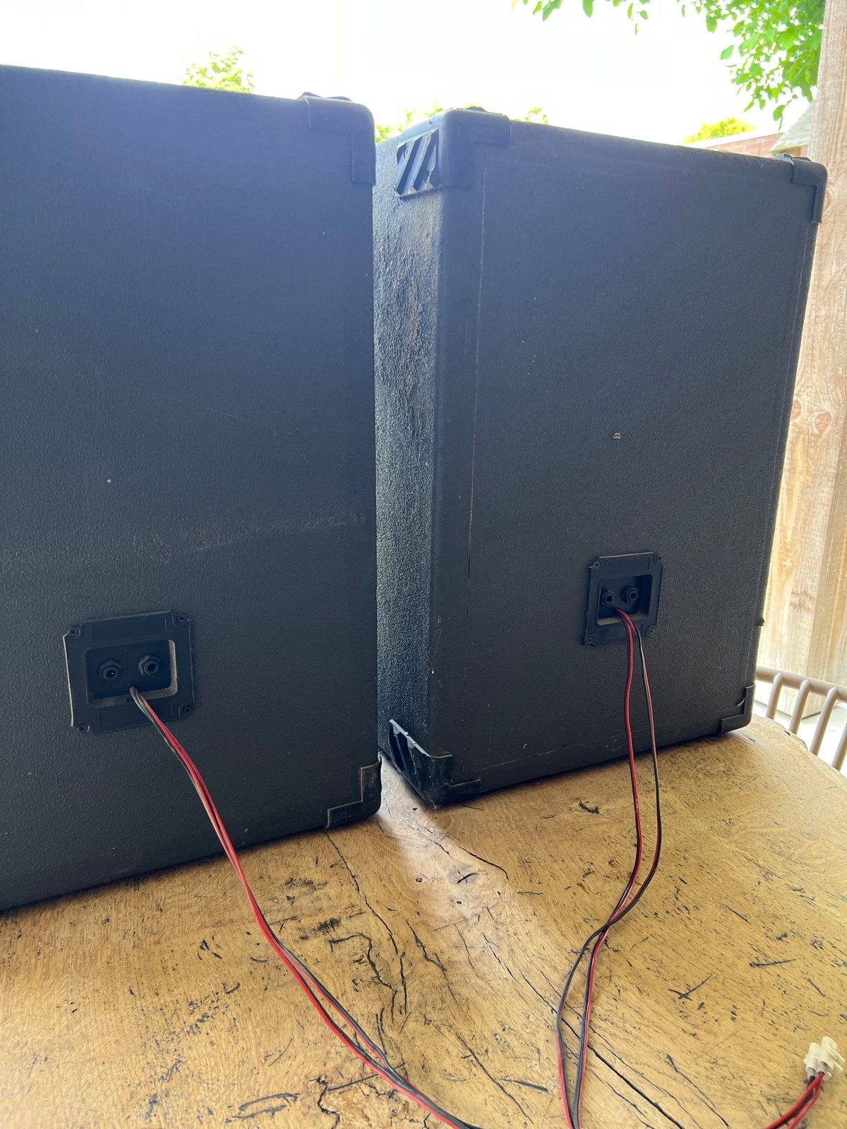 2x JB System Speakers - Krachtige Geluidservaring, Gebruikt, Inclusief kabels, Party speaker, Ophalen
