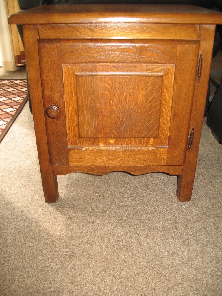 Antiek Eiken Nachtkastje+ Deur met Draaiknop Zolderopruiming, Ophalen, Gebruikt, 55 tot 70 cm, 45 tot 65 cm
