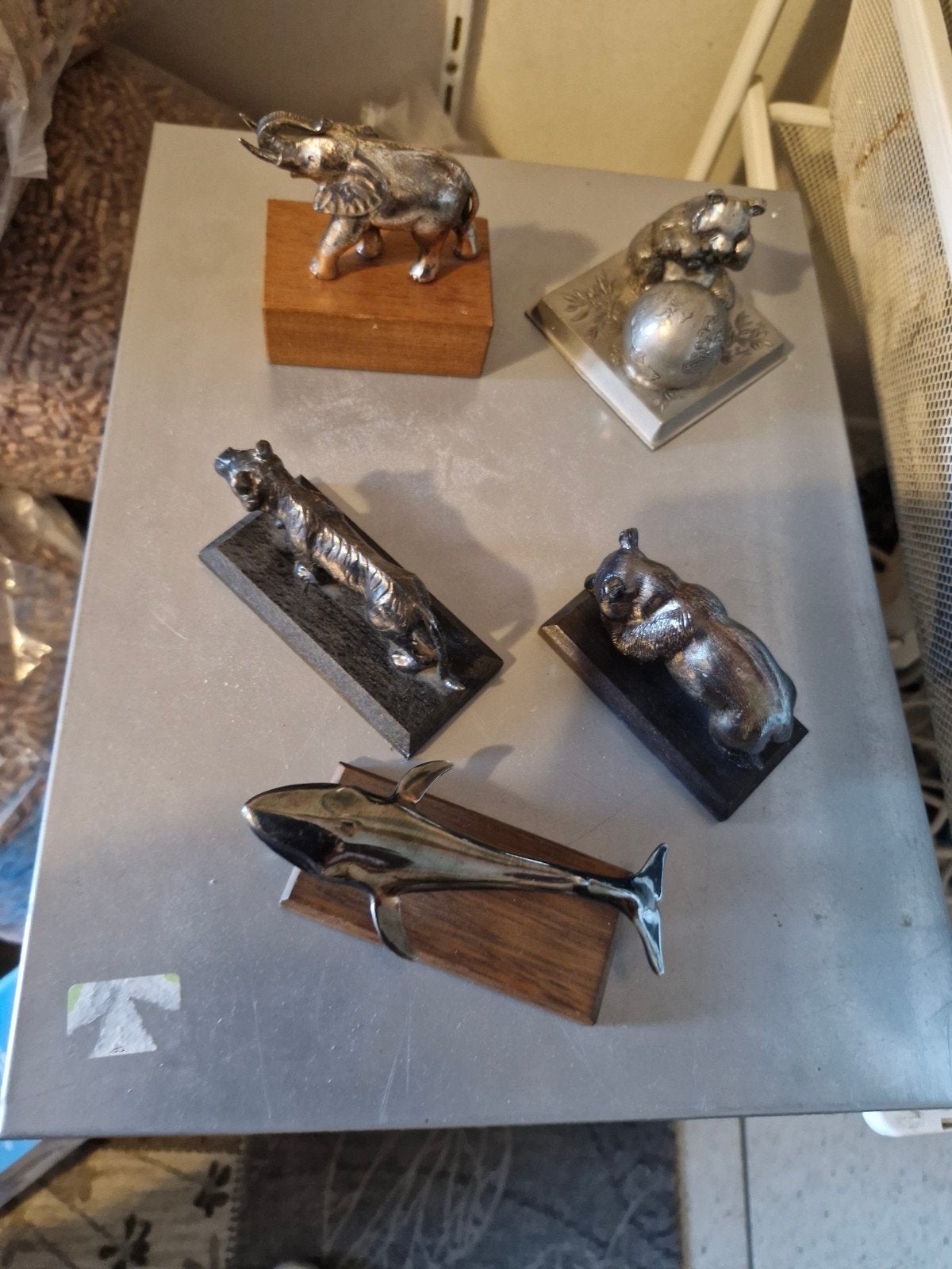 Set van 5 WWF beeldjes: ,, Ophalen of Verzenden, Gebruikt, Wild dier, Beeldje of Figuurtje