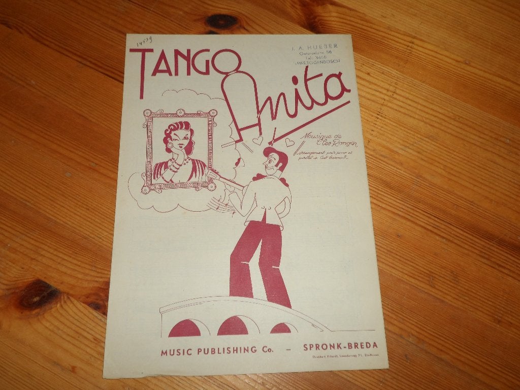 Tango anita - cleo rongen / cees voermans, Muziek en Instrumenten, Gebruikt, Gitaar, Ophalen of Verzenden, Artiest of Componist