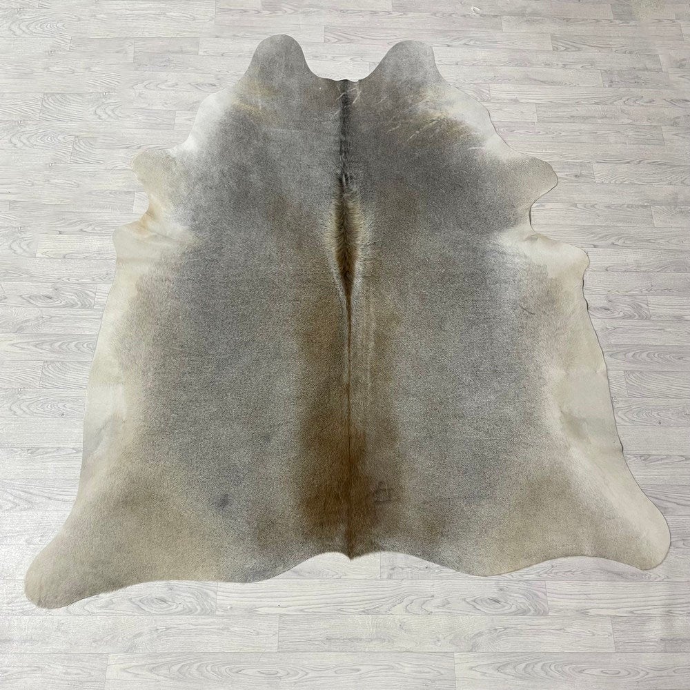Koeienhuid grijs bruin crème wit 220x195cm | Lederstore, Landelijk, modern, Scandinavisch, industrieel, Bruin, 150 tot 200 cm