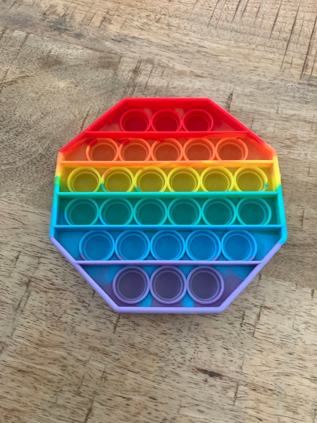 Pop It Regenboog Octagon, Ophalen of Verzenden, Zo goed als nieuw, Jongen of Meisje