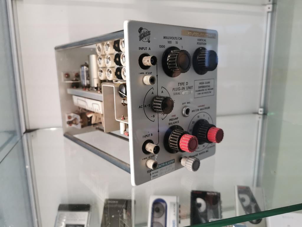 Vintage Tektronix Type D Plug-In unit, Doe-het-zelf en Verbouw, Meetapparatuur, Ophalen of Verzenden, Gebruikt, Overige meters