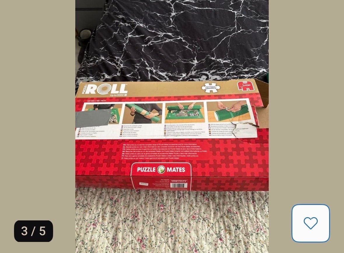 Jumbo Puzzle & Roll puzzelmat tot 3000 stukjes, Hobby en Vrije tijd, Verzenden, Meer dan 1500 stukjes, Gebruikt, Legpuzzel