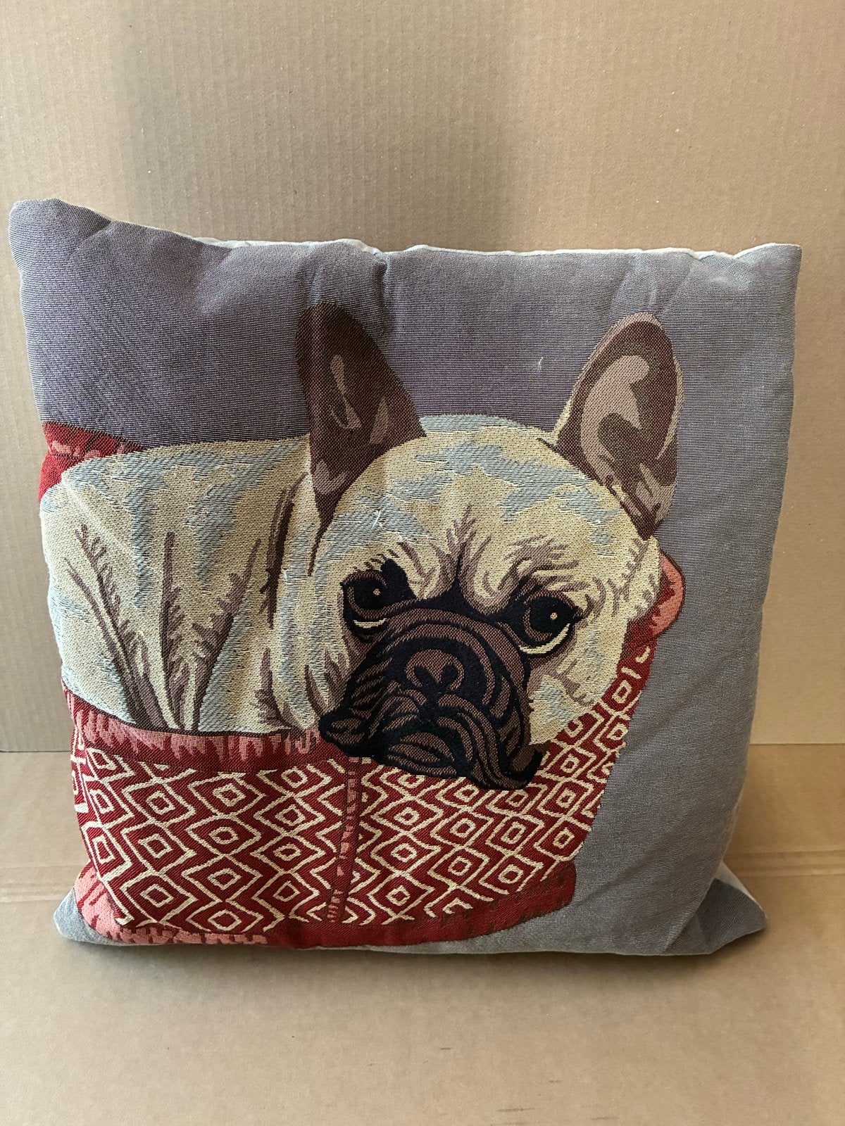 Decoratieve kussens met Franse Bulldog print, Ophalen, Overige merken, Gebruikt, Met print