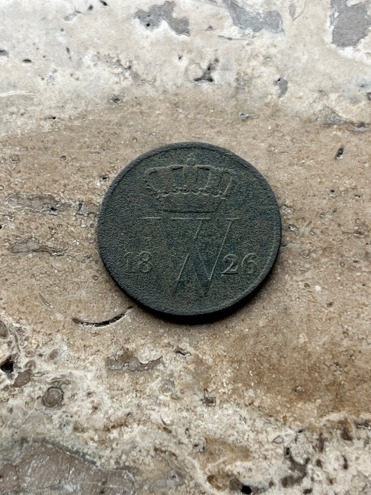 1 cent 1826 Willem I, Postzegels en Munten, Munten | Nederland, Ophalen of Verzenden, Koning Willem I, 1 cent, Losse munt