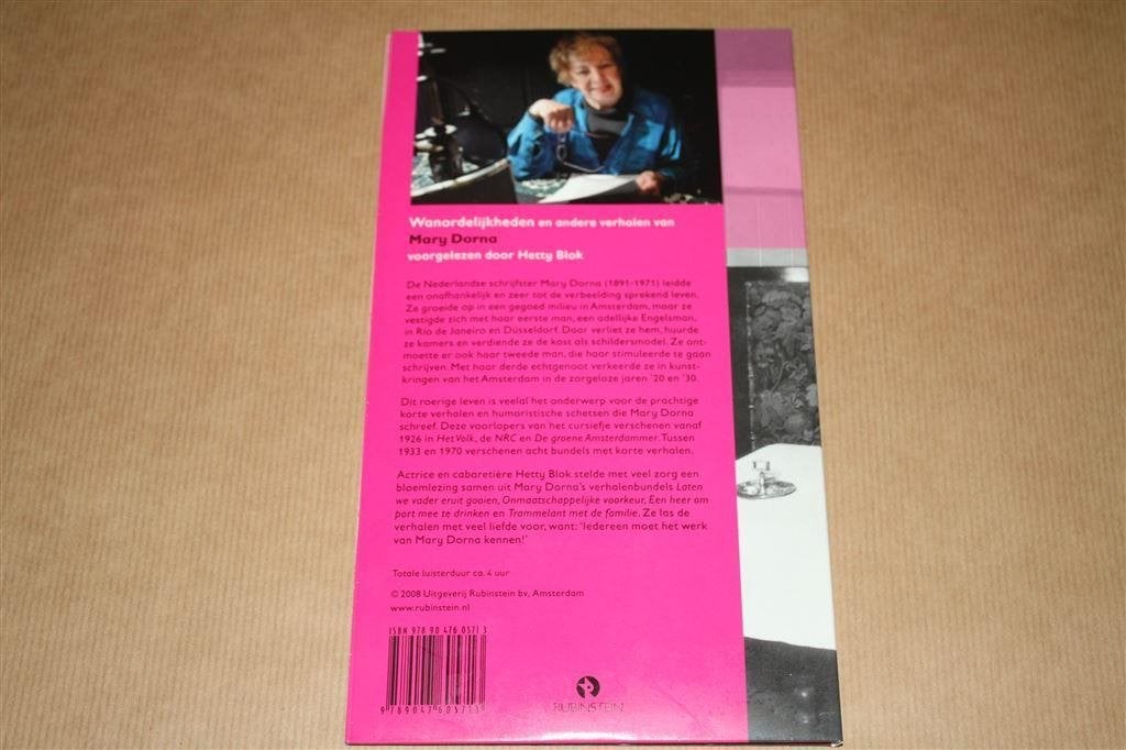Wanorderlijkheden e.a verhalen van Mary Dorna. Luisterboek., Boeken, Ophalen of Verzenden