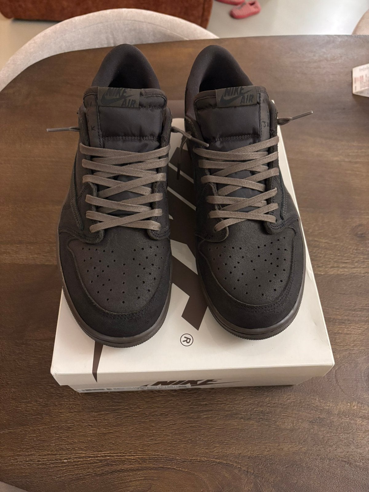 Jordan 1 Travis Scott velvet brown, Bruin, Verzenden, Nieuw, Sneakers of Gympen