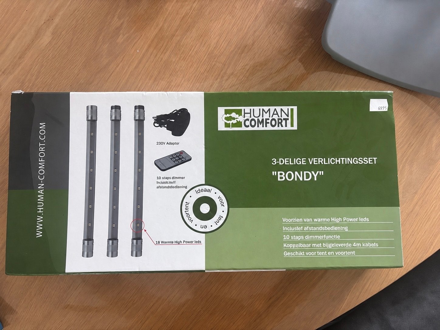 Human Comfort 3-delige LED verlichtingsset "Bondy", Caravans en Kamperen, Ophalen of Verzenden, Nieuw