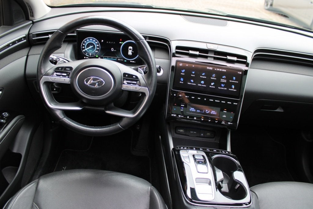 Hyundai Tucson 1.6 T-GDI PHEV Premium Sky | Leder | Pano | F, Automaat, 1350 kg, Gebruikt, Zwart
