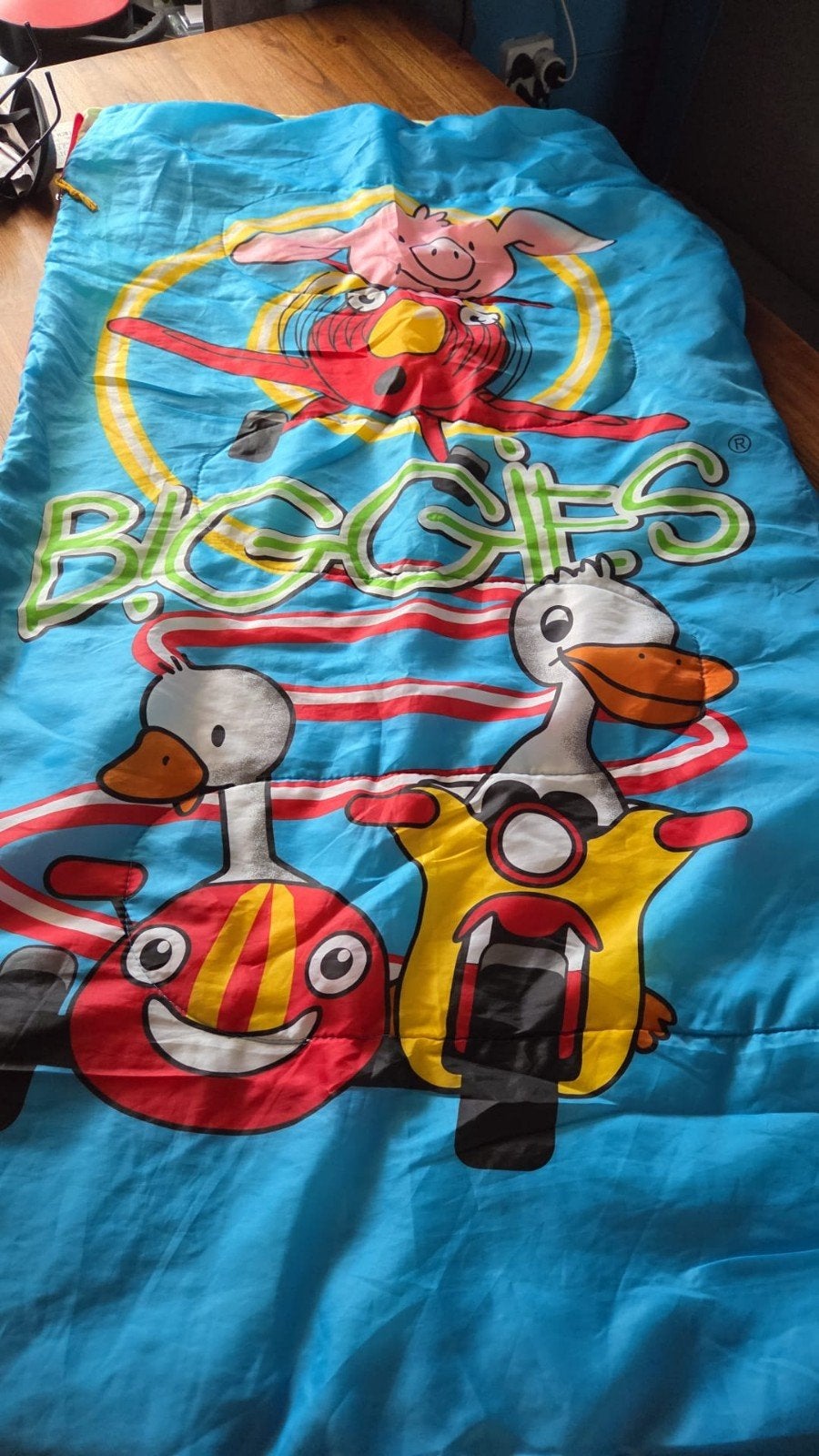 Kinder slaapzak 65x150 cm - Biggies design, Gebruikt, Overige typen, Ophalen of Verzenden, Jongetje of Meisje