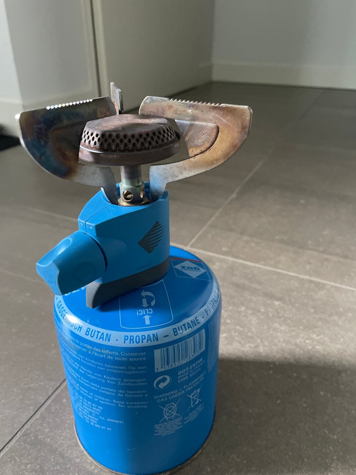 Compacte camping gaspit - snel en efficiënt koken, Ophalen of Verzenden, Gebruikt