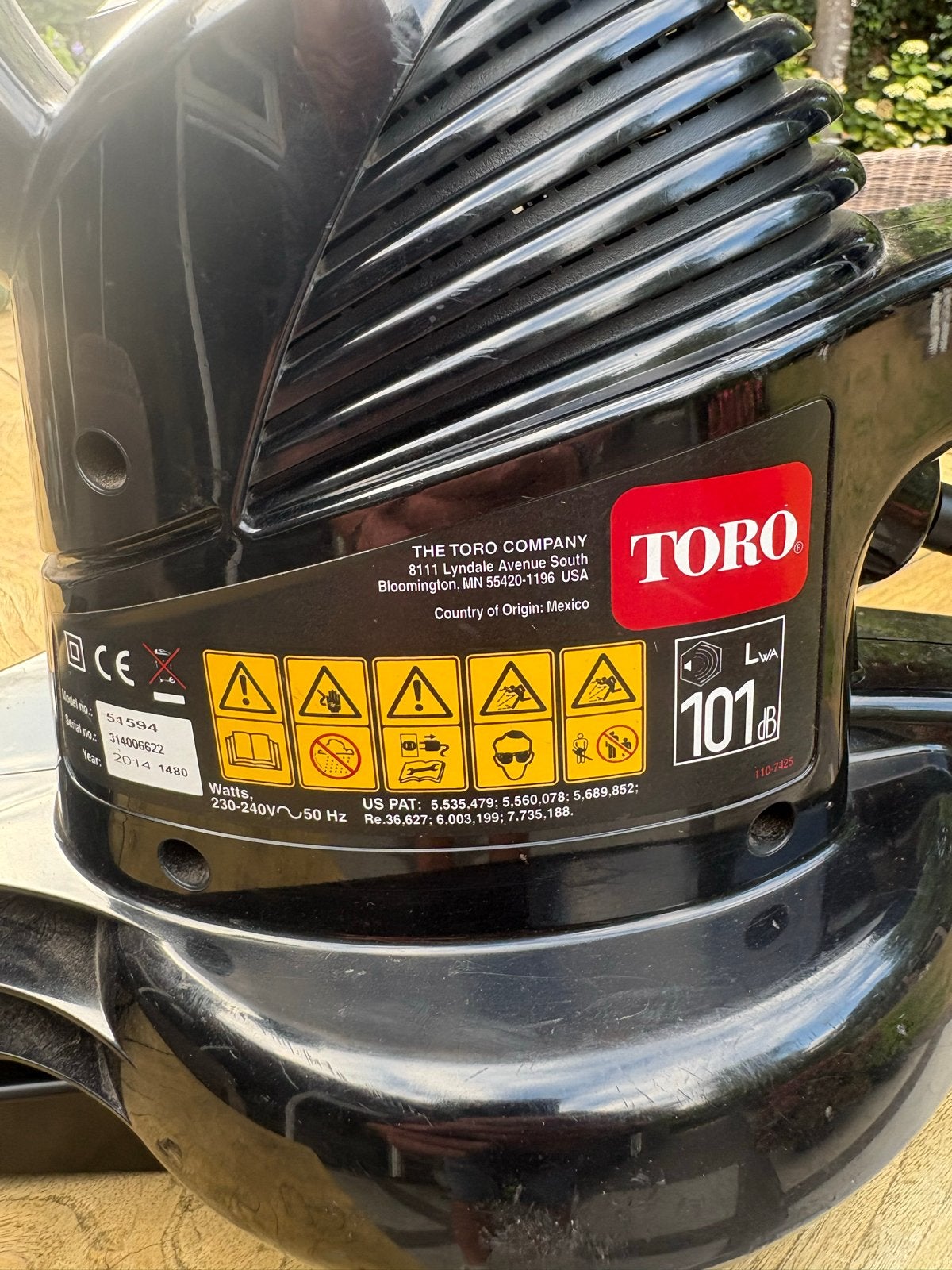 Toro Ultra Blower Vac 51594 - Bladblazer en Bladzuiger, Ophalen, Gebruikt, Handgedragen, Met opvangzak