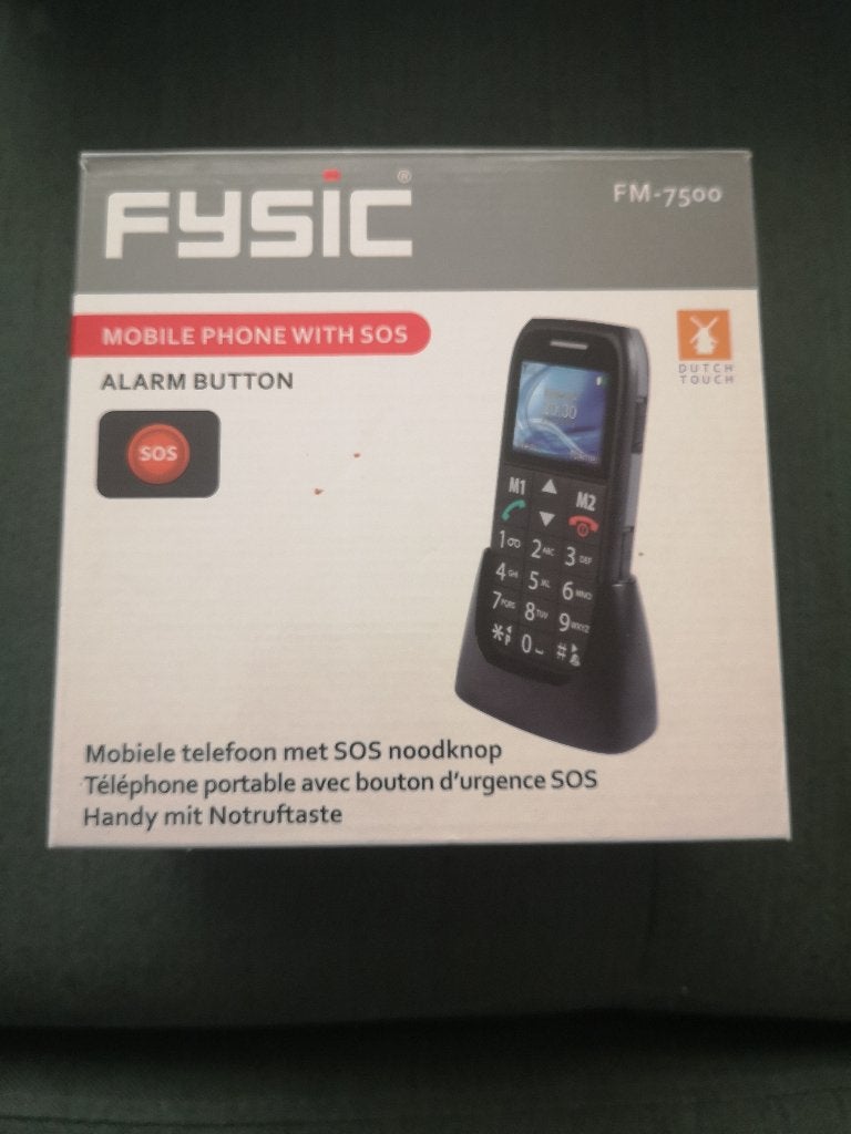 Fysic FM 7500 gsm met SOS, Telecommunicatie, Overige modellen, Geen camera, Nieuw, Ophalen of Verzenden