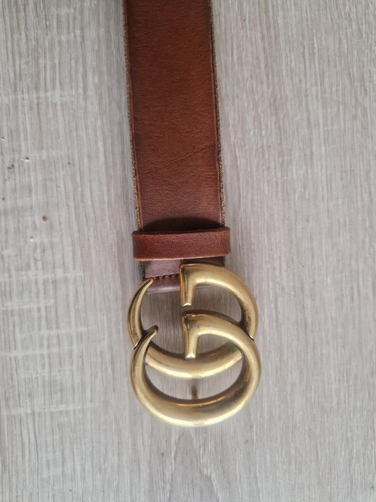 Gucci riem - Gedragen, veilingaankoop, Gucci, Ophalen of Verzenden, Gedragen, Bruin