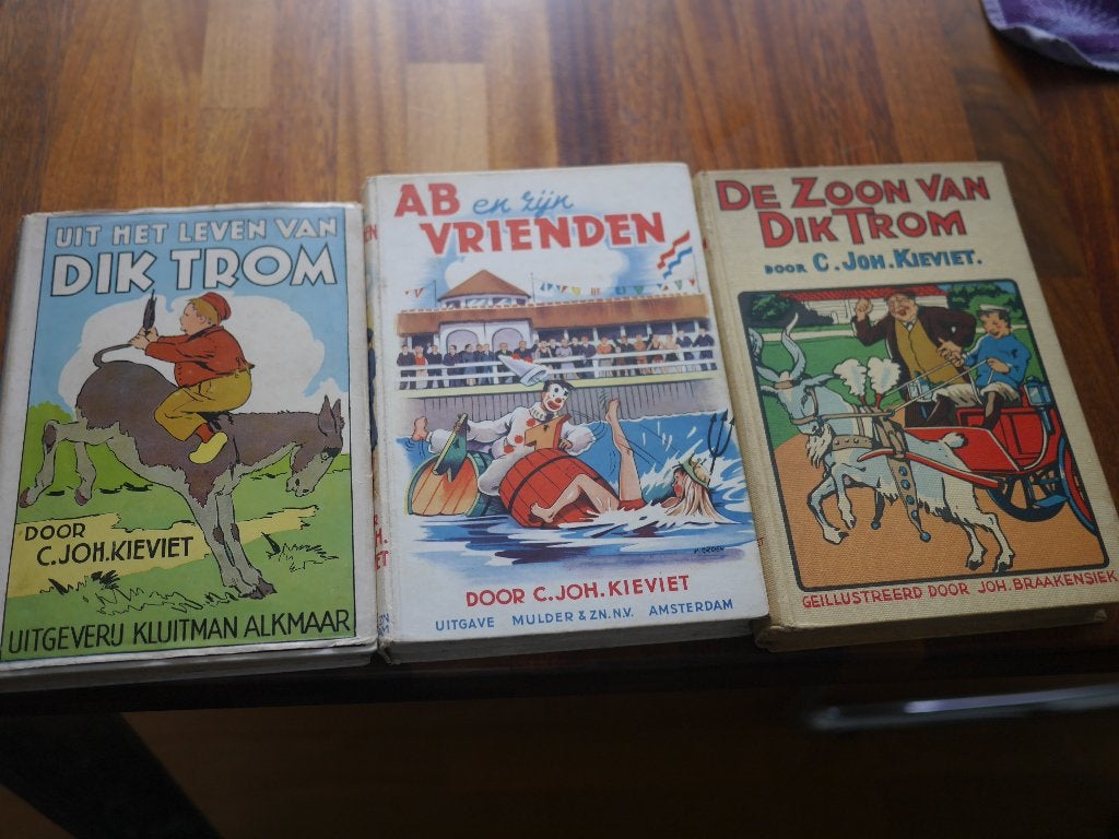 Dik Trom, de zoon van Dik Trom, Ab en zijn Vrienden, C joh kieviet, Fictie algemeen, Ophalen of Verzenden, Zo goed als nieuw
