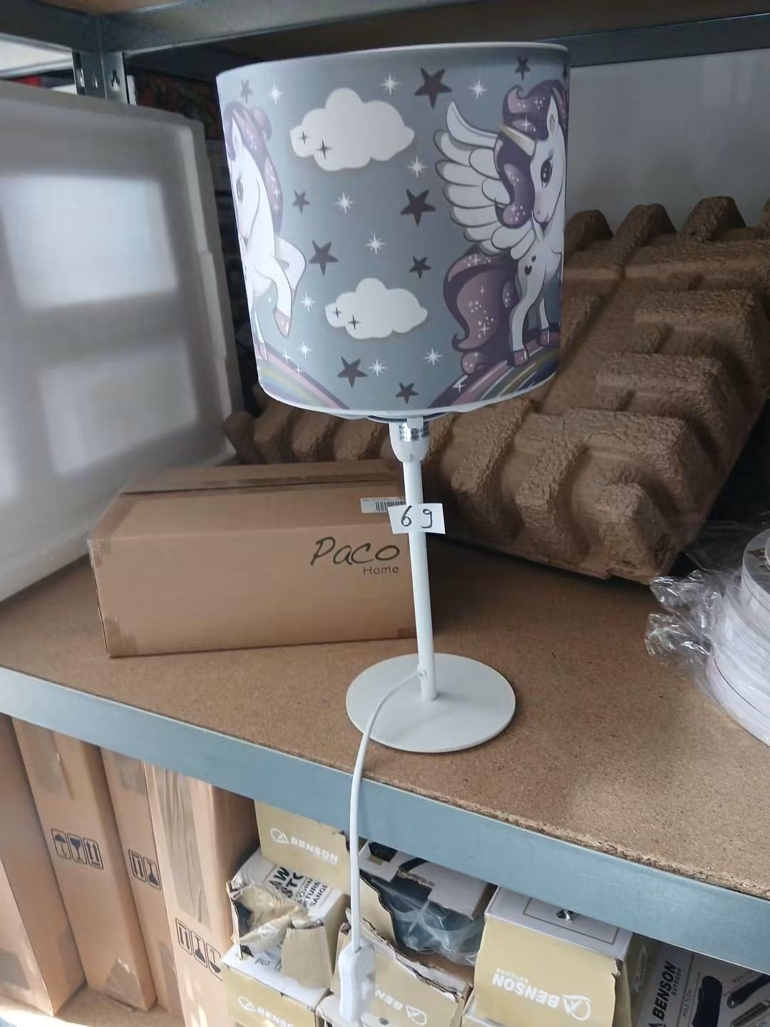 Paco Home Eenhoorn Tafellamp - Nieuw in doos, Overige merken, Nieuw, Ophalen of Verzenden, Wit