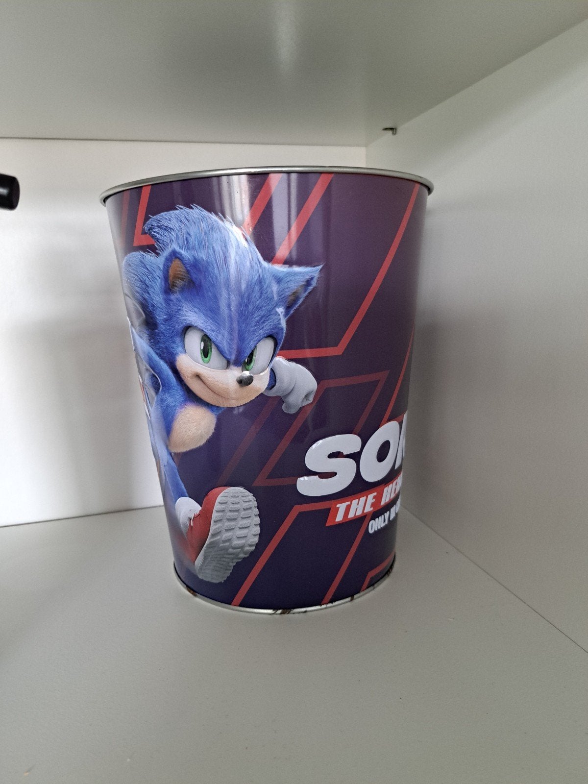 Sonic the Hedgehog bioscoop beker bucket, Ophalen, Gebruikt