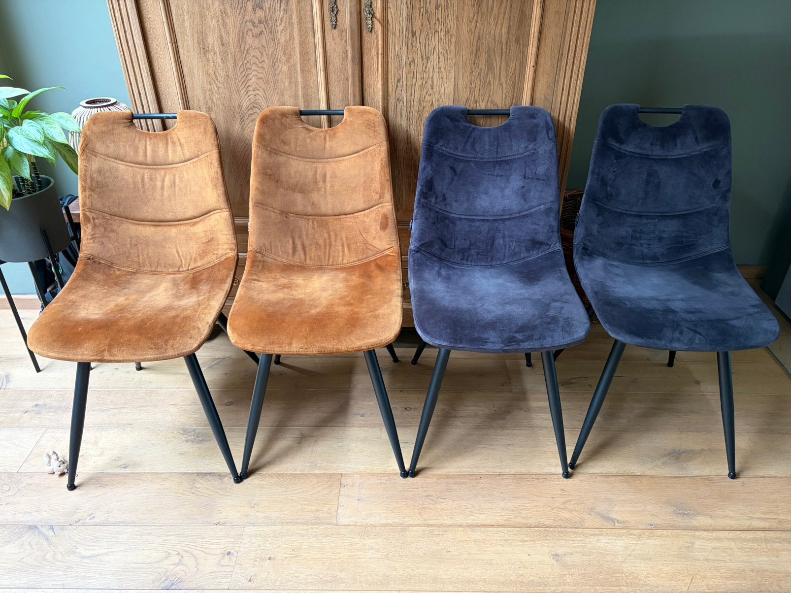 Eetkamerstoelen, Huis en Inrichting, Stoelen, Ophalen, Zo goed als nieuw, Vier