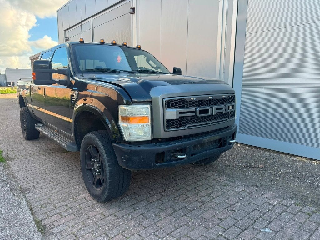Ford F250 6.4 POWERSTROKE HARLEY-DAVIDSON 2008 PICK-UP TURBO, Auto's, Bestelauto's, Automaat, Automatische klimaatregeling, Zwart