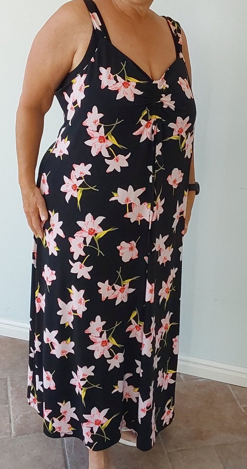 YOEK zomerjurk van Miss Y Yoek maat XXL 54-56 z.g.a.n., Kleding | Dames, Ophalen of Verzenden, Zo goed als nieuw, Zwart, Jurk