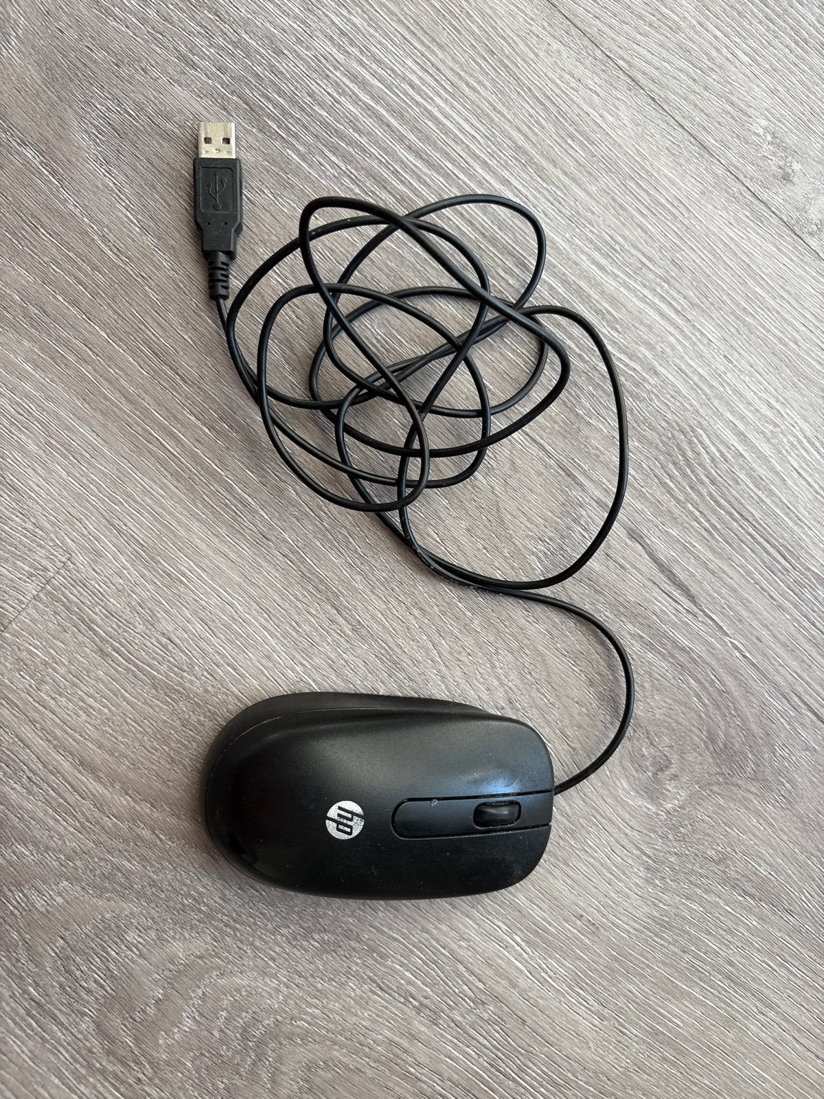 HP Bedrade Muis - Zwart, USB Aansluiting, Computers en Software, Ophalen of Verzenden, Gebruikt, Bedraad, Muis