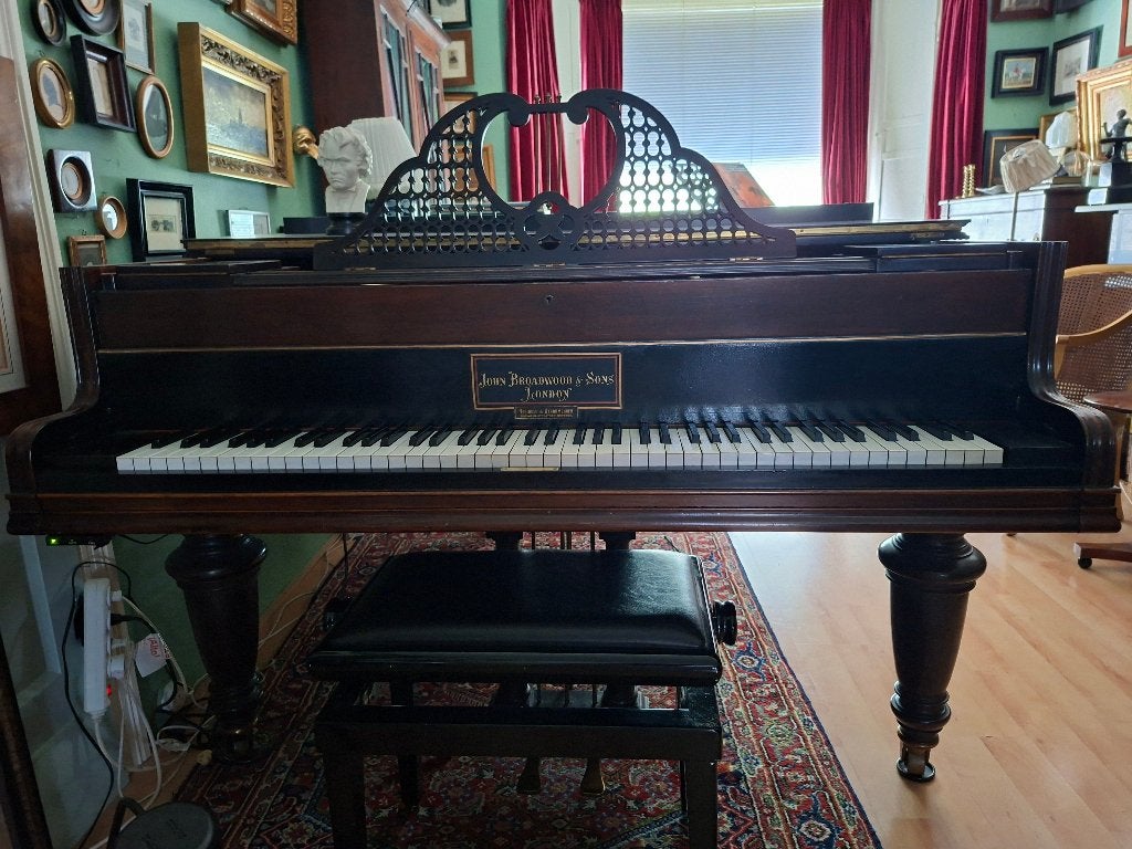 Vleugel-piano Broadwood & Sons, Ophalen, Gebruikt, Bruin, Vleugel