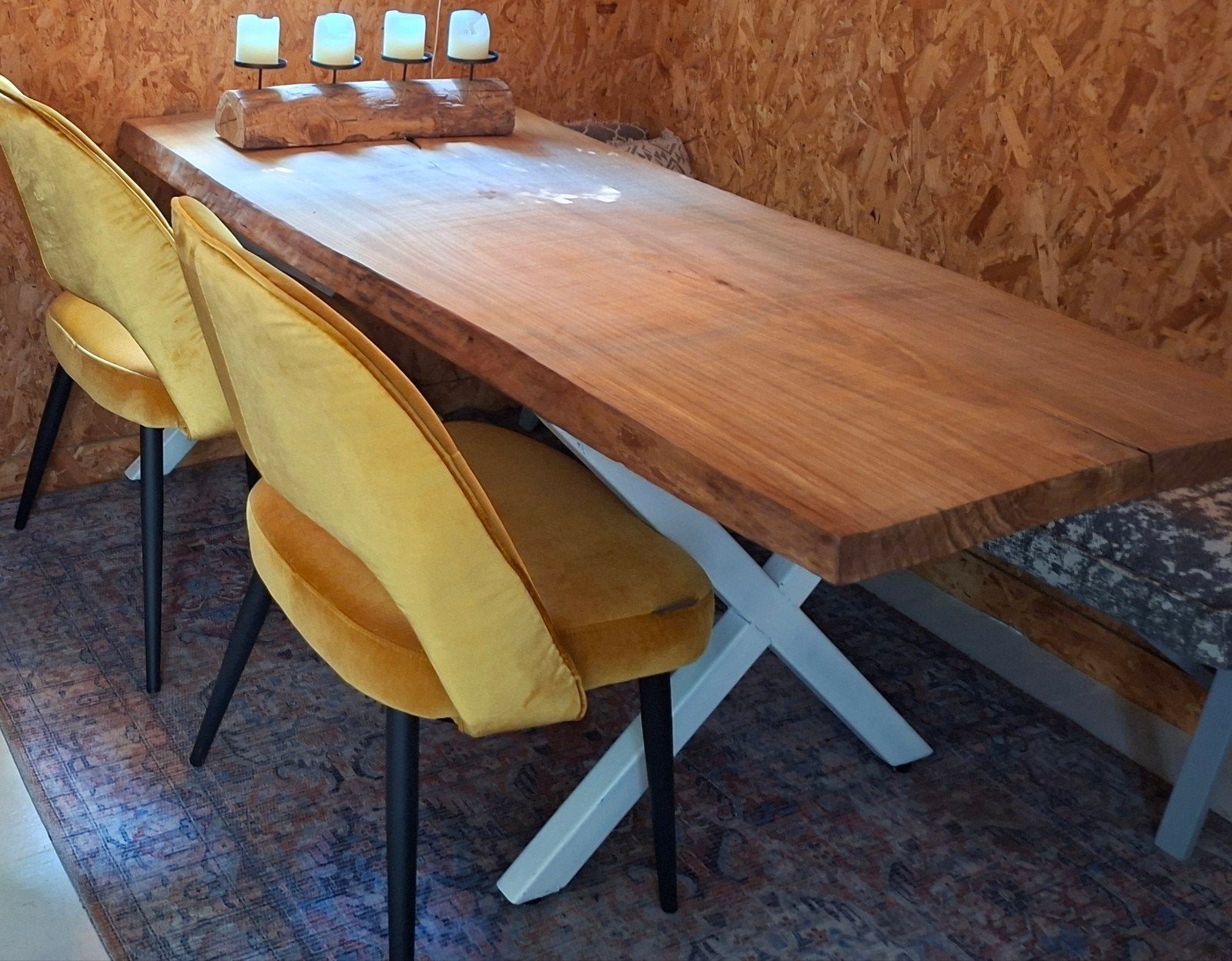 vintage vloerkleed, Ophalen, Blauw, Tapijt