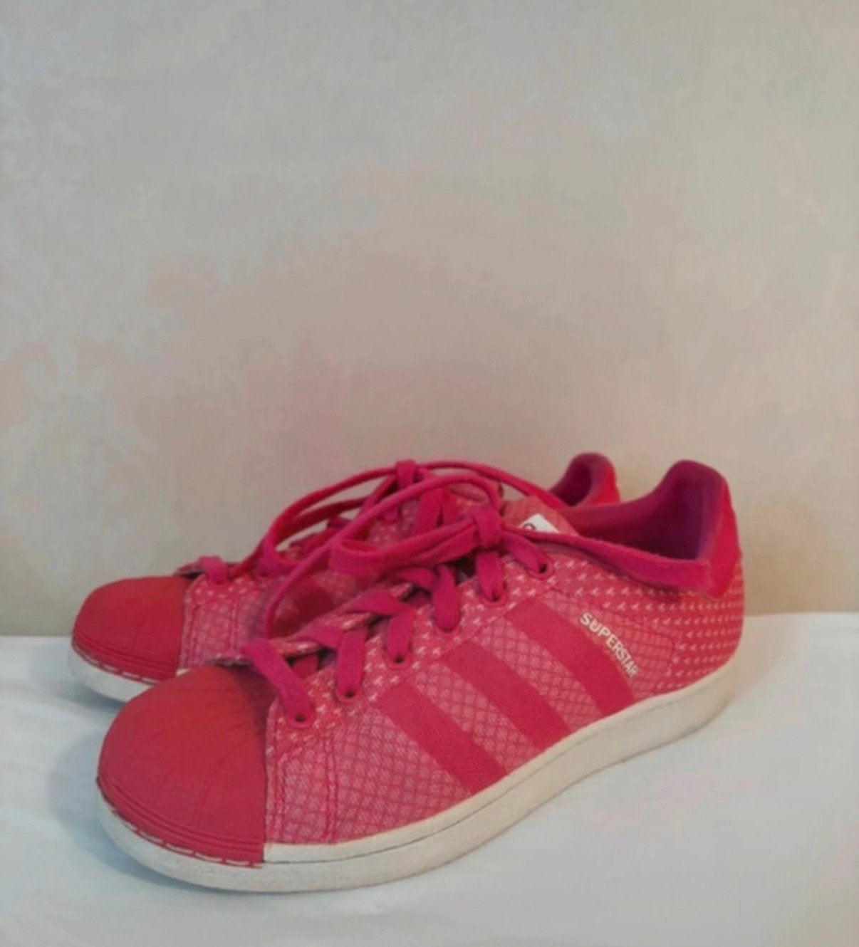 Adidas superstar roze maat 37, Ophalen of Verzenden, Roze, Sneakers of Gympen, Zo goed als nieuw