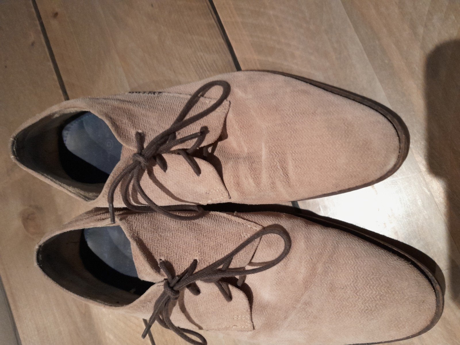 bugatti zandkleur/lichtbruine lage herenschoenen maat 45, Bugatti, Bruin, Ophalen of Verzenden, Zo goed als nieuw