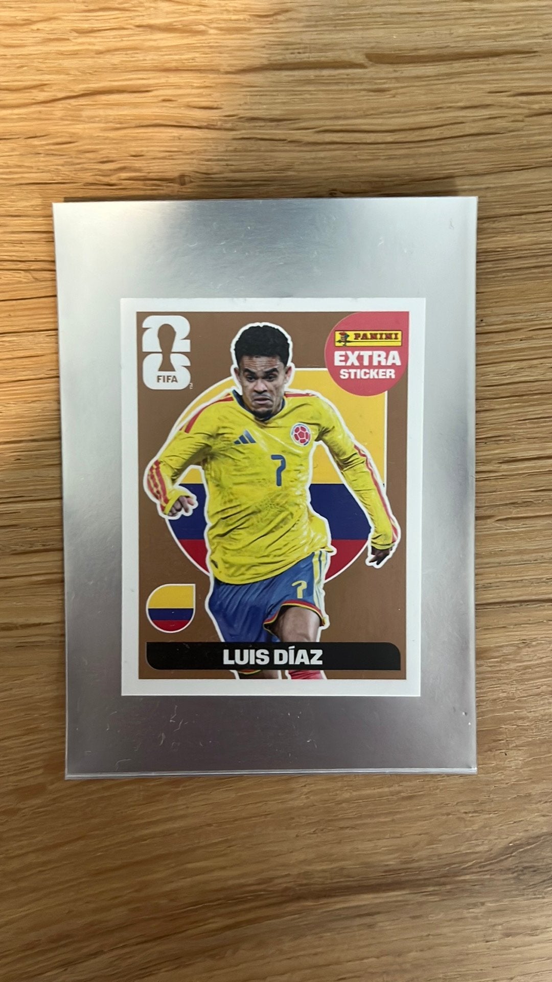 Luis Diaz Extra Sticker - Brons, Ophalen of Verzenden, Zo goed als nieuw, Sticker