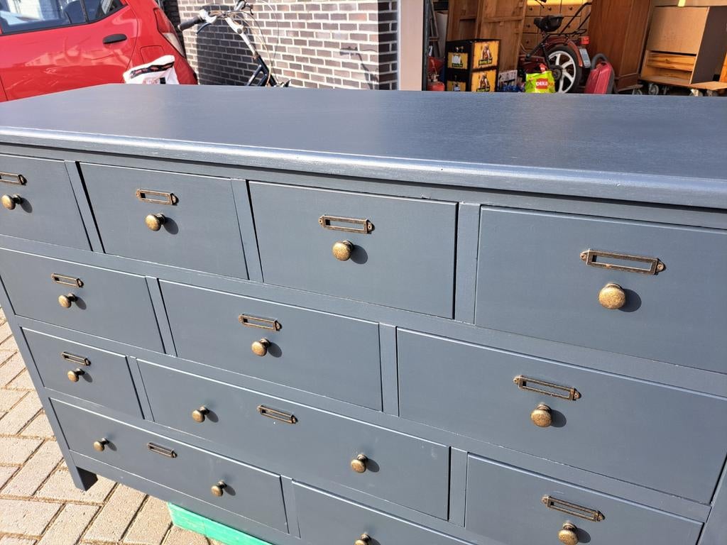 Grijze ladekast 12 lades, Huis en Inrichting, Kasten | Ladekasten, Ophalen, RoDeKo Volendam, R.kooij65@gmail.com, Gebruikt